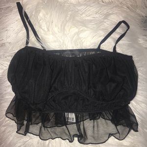 Urban Outfitters Zoe Mesh Peplum Cami
